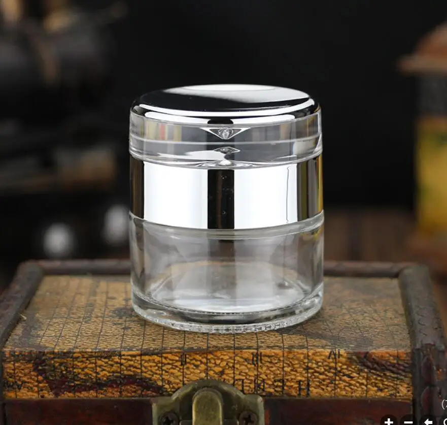 50G transparent glass jar pot tin bottle mask gel essence day night cream moisture body scrub skin care cosmetic packing