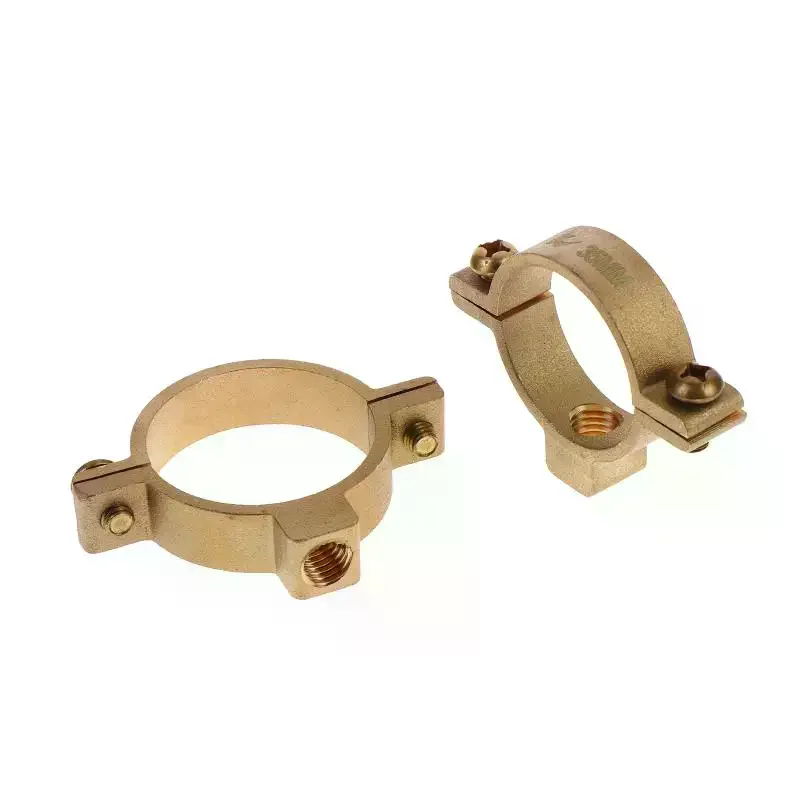 1 Pc 15/22/28/35/40MM Fit OD Tube Brass M10 Pipe Clamp Bracket Support Hanger Fixed Plumbing Water Replacement Parts