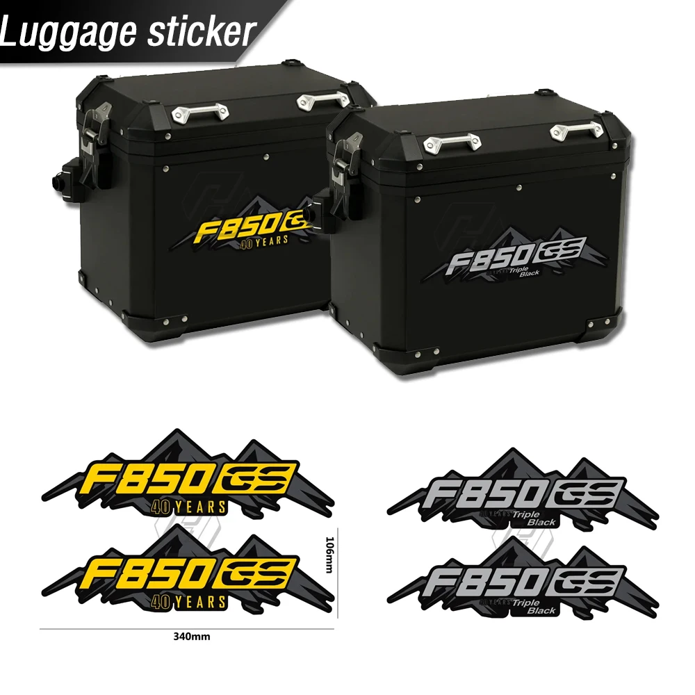 

Suitable for BMW Motorrad F850GS 40-year Triple-black Aluminum Chassis Box Motorcycle Modification Reflective Sticker