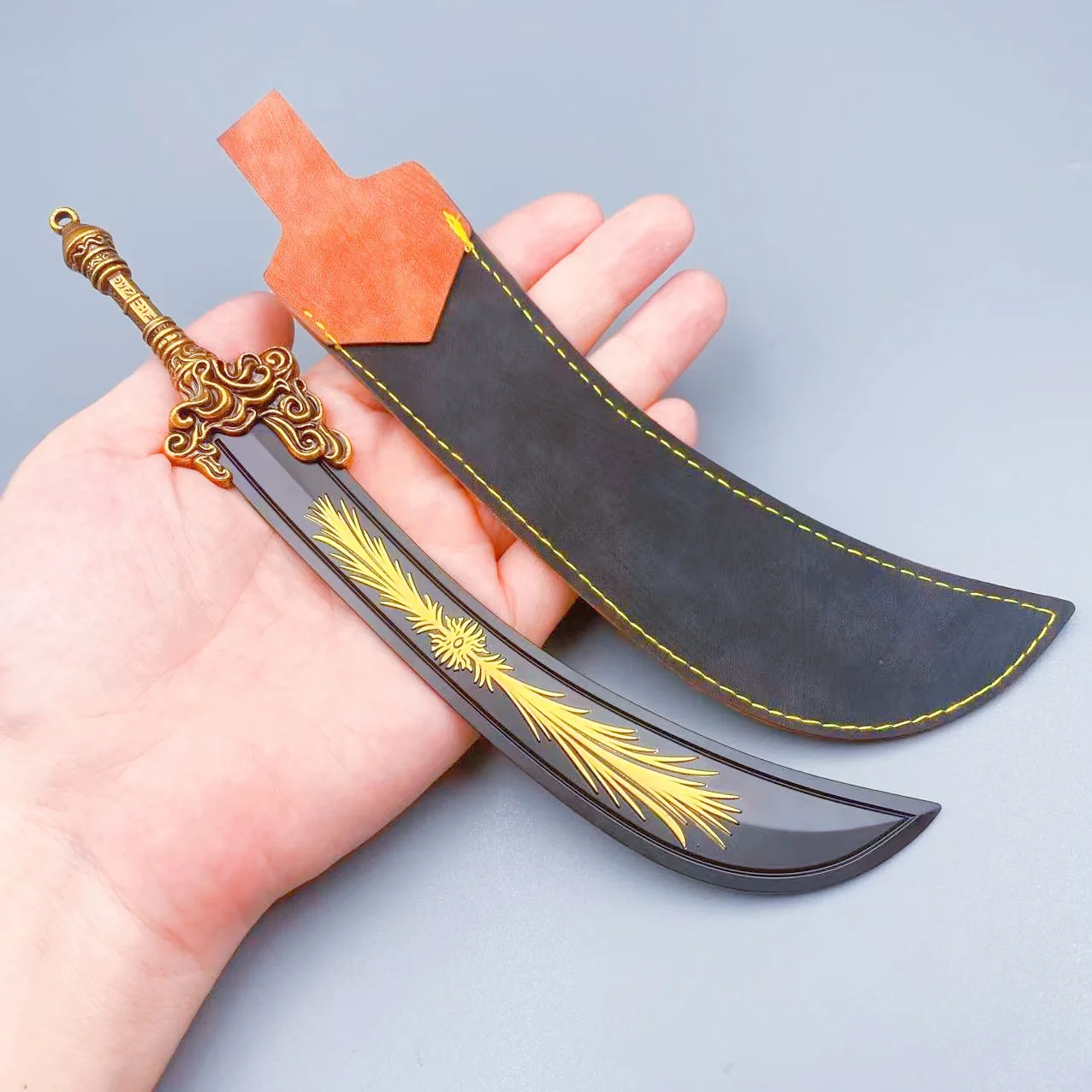 9.1inch 23cm Metal Elden Katana Real Size Ninja Knife Iron Sword Anime Blade Steel Japanese Katana Original Samurai Sabre Toy