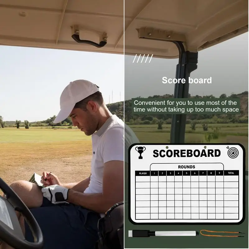 Golf Scorecard Card Track Golf Stats Reusable Golf Scorecards Golf Supplies For Professional Beginner Amateurs