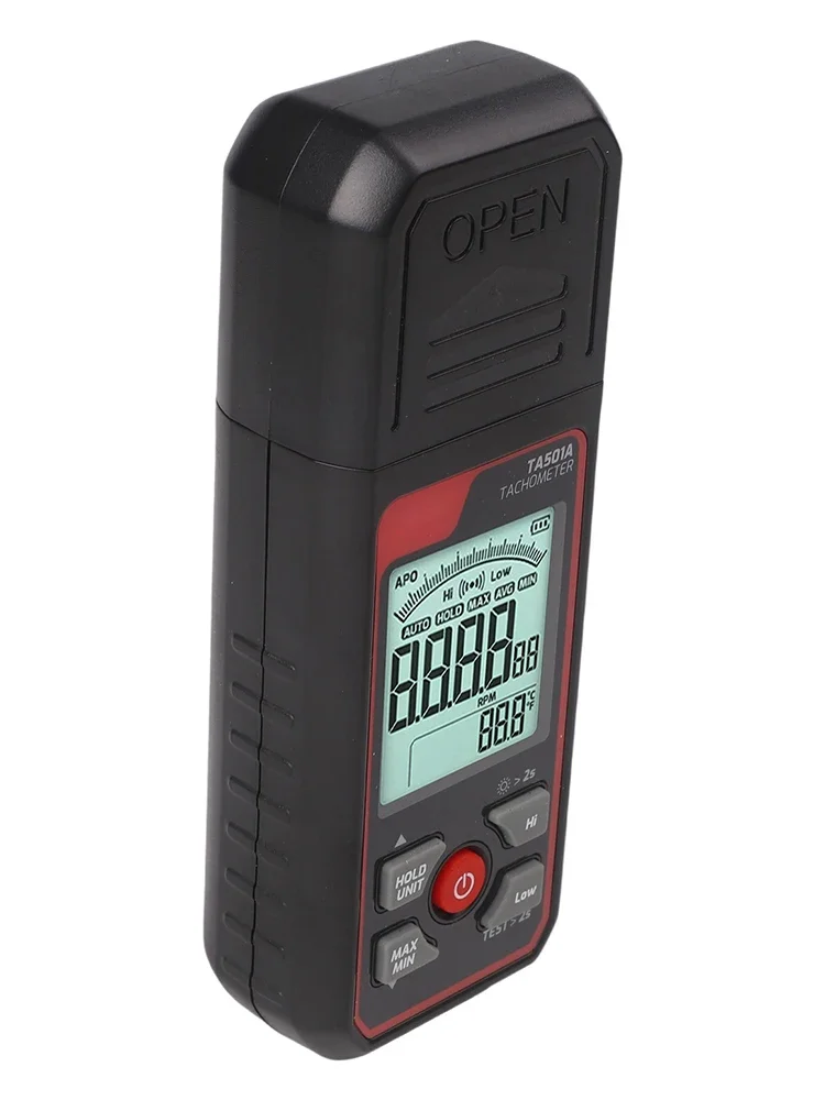TA501A Cyfrowy obrotomierz z szerokim zakresem pomiaru obrotów i funkcją blokady do zastosowań przemysłowych i projektów DIY