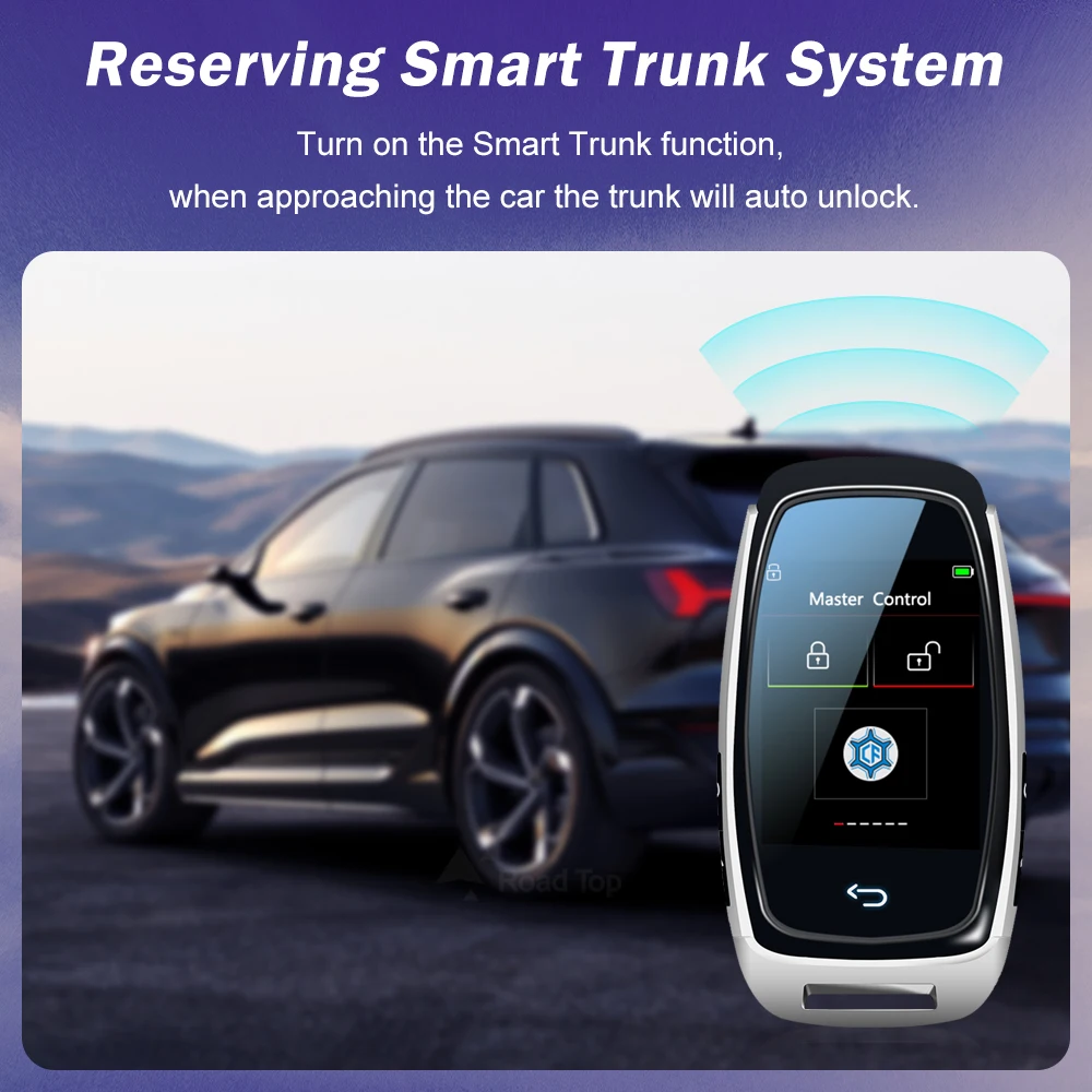 2024 New Universal LCD Smart Key APP Customized wallpaper For Audi LCD KEY Comfortable Entry Auto lock