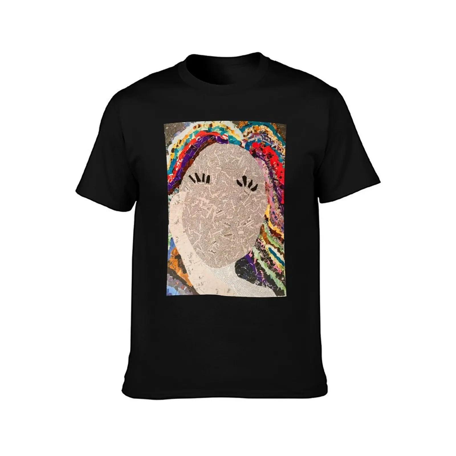 Handmade Collage T-Shirt Minimal Art Print T-Shirt