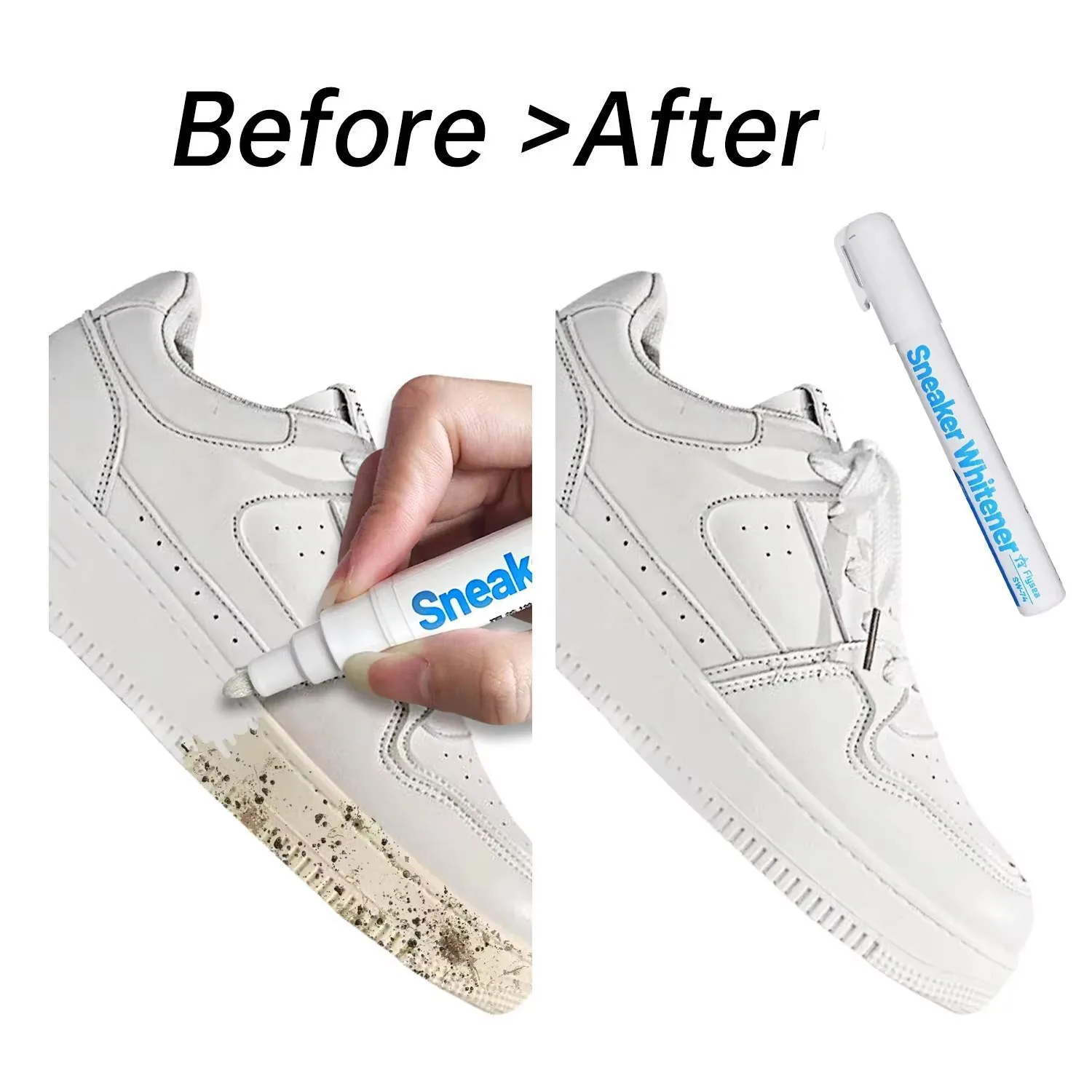 

Shoes Stains Removal Waterproof Sneakers Anti-Oxidation Pen Repair Complementary Color White Go Yellow Shoe Whitening Cleaning