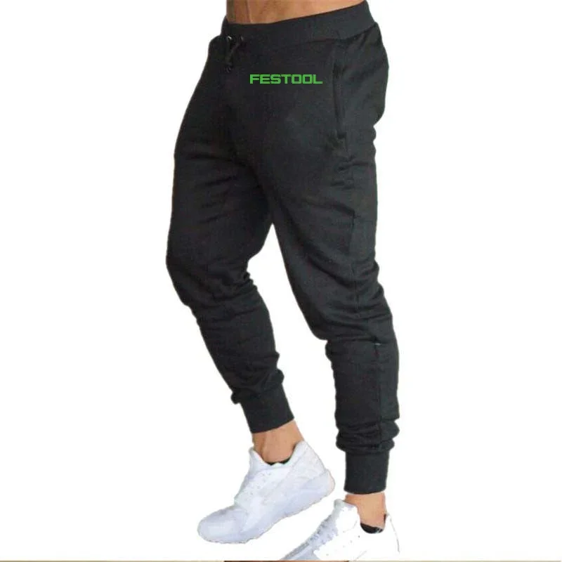 Festool Tools-Pantalon de sport en coton imprimé pour homme, survêtement de course respirant, jogging décontracté, tennis, football, salle de sport, fjl