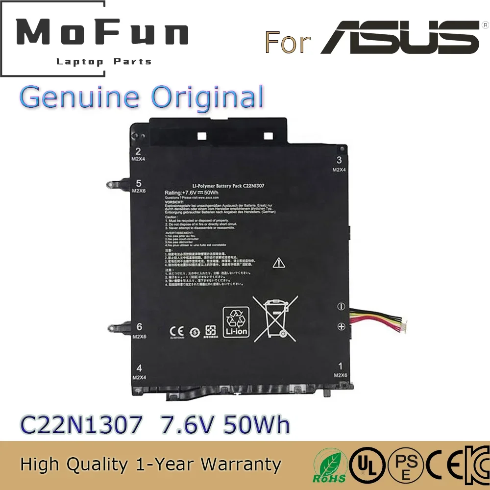 

Brand New Original C22N1307 7.6V 50Wh Laptop Battery for ASUS Transformer Book T300LA T300LA-DH51T T300LA-XH71T etc.
