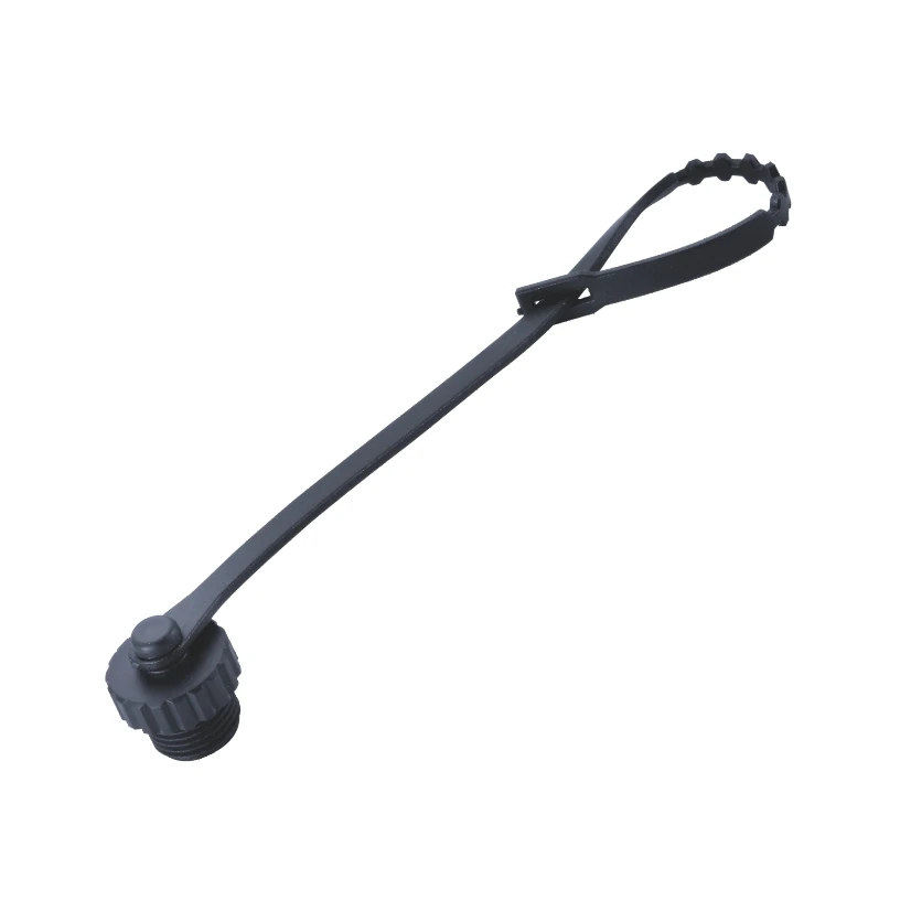 M12 Dust Cap Female Connector's protection Cap With Strap for M12 Cable Connectors