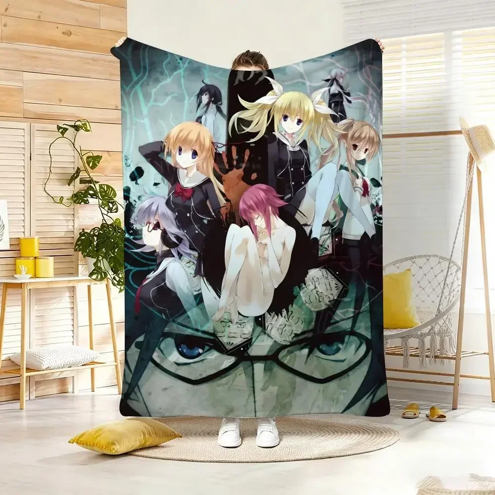 Anime  C-Chaos HeadS Throw Soft Warm Throw Blanket for Bedroom Living Room Bed Travel Camping Picnic Gift