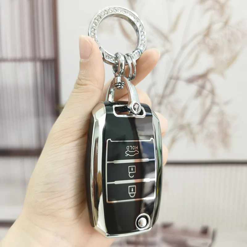 

TPU Car Key Case Cover Shell Keychain For KIA RIO 3 K2 K3 K4 K5 Sportege Picanto Optima Soul Ceed Sorento Forte Stinger Cerato
