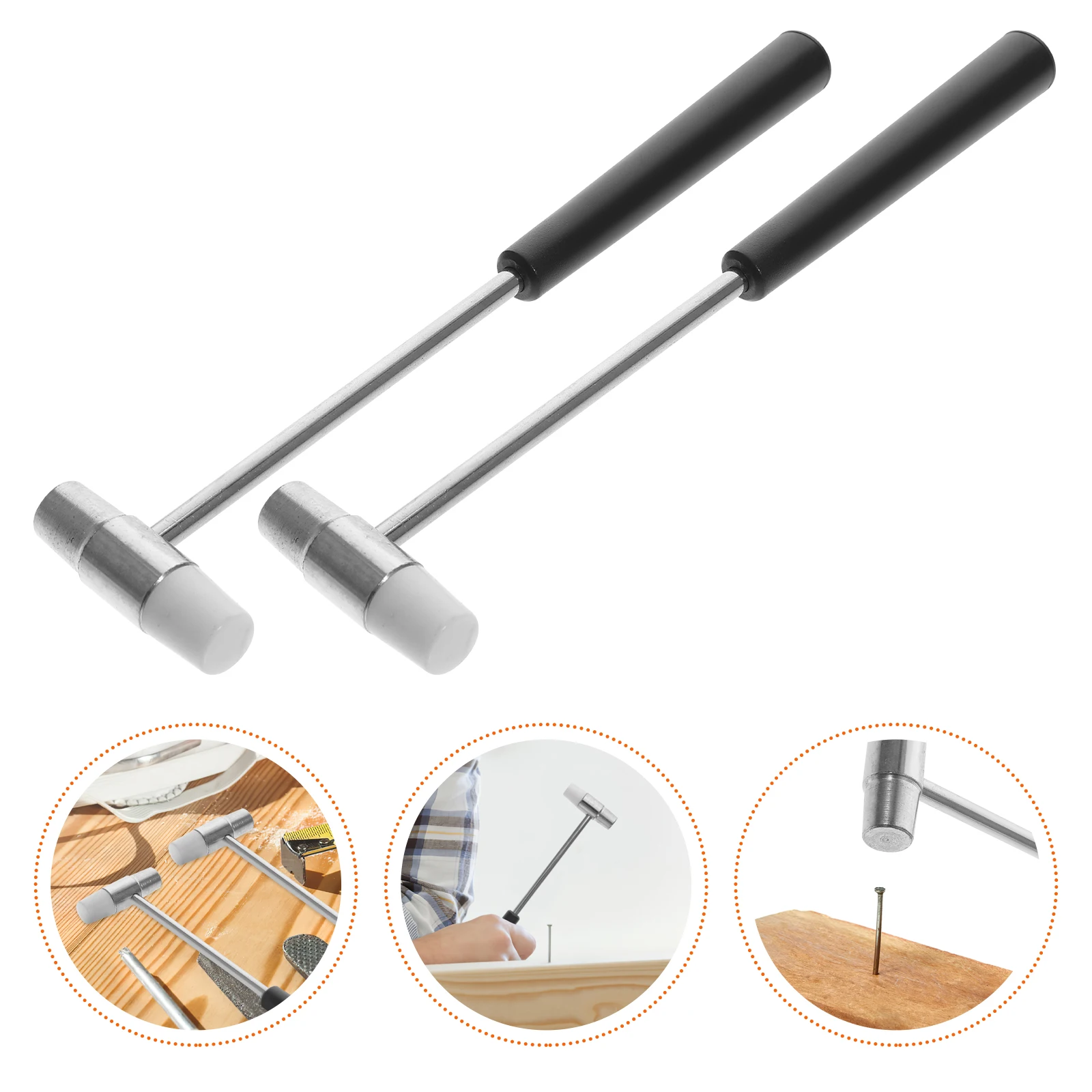

Multifunctional Small Double Faced Hammer Metal ABS Soft Hard Tip for Jewelry Watch Repair Walnut Cracking Carpentry Tools Hand