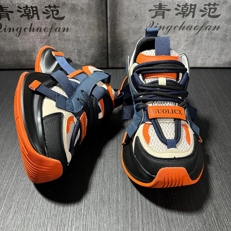

Autumn Leather Men's Sneakers White Skate Shoes Flats Anti Slip Fashion Shoe Man New Trends 2026 Leisure Casual Outdoor Sneakers