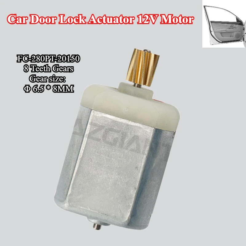 AZGIANT FC-280PT-20150 8 Teeth gears Car Central Door Lock Latch Module Motor for Chrysler Voyager 2.4L 3.3L 2001-2007 replace