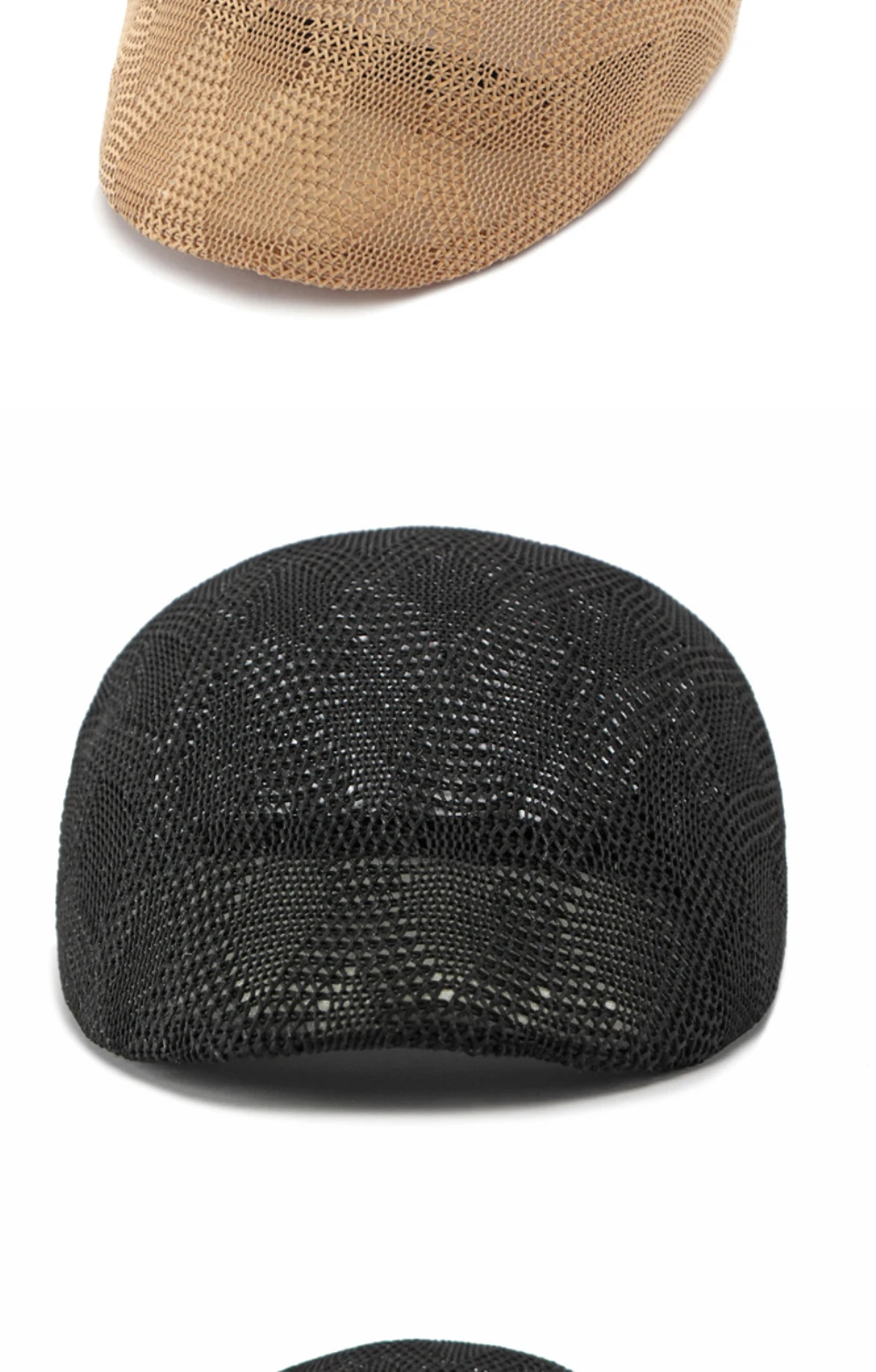 HT5128 Neue Frühling-Sommer Sonnenhüte und Kappen für Herren und Damen, Künstlerhut, Malerhut, Unisex Ivy Flat Cap, Atmungsaktive Netz-Baskenmütze – Detail 7
