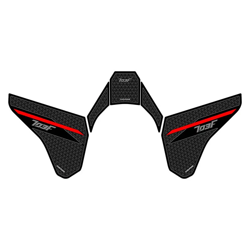 

Motorcycle Side Sticker Fuel Tank Decal Protector Traction Pad Cover Decoration Sets For Zontes 703F 703 f 2024 Anti-slip