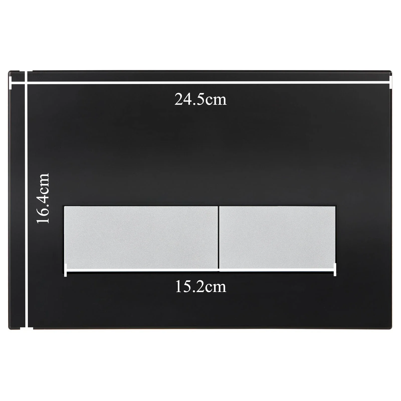 Dual Flush Button Plate Compatible with Geberit Sigma 20 01 30 UP300 & UP320 Series black Panel with Concealed Toilet Tank Parts