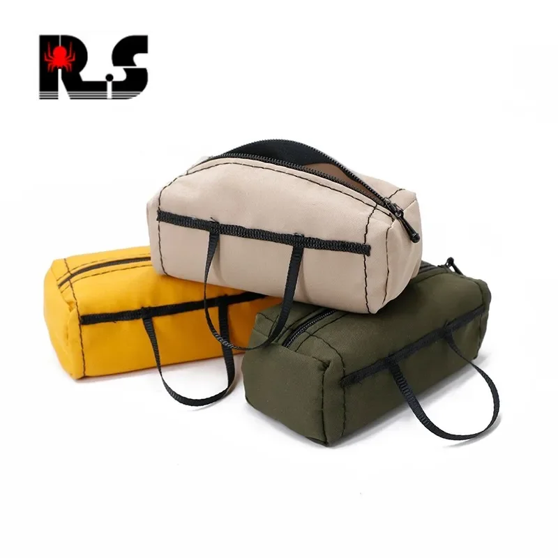 Simulated mini luggage bag handbag suitable for 1:10 TRX-4 SCX10 D90 90046 RC climbing car simulation decoration