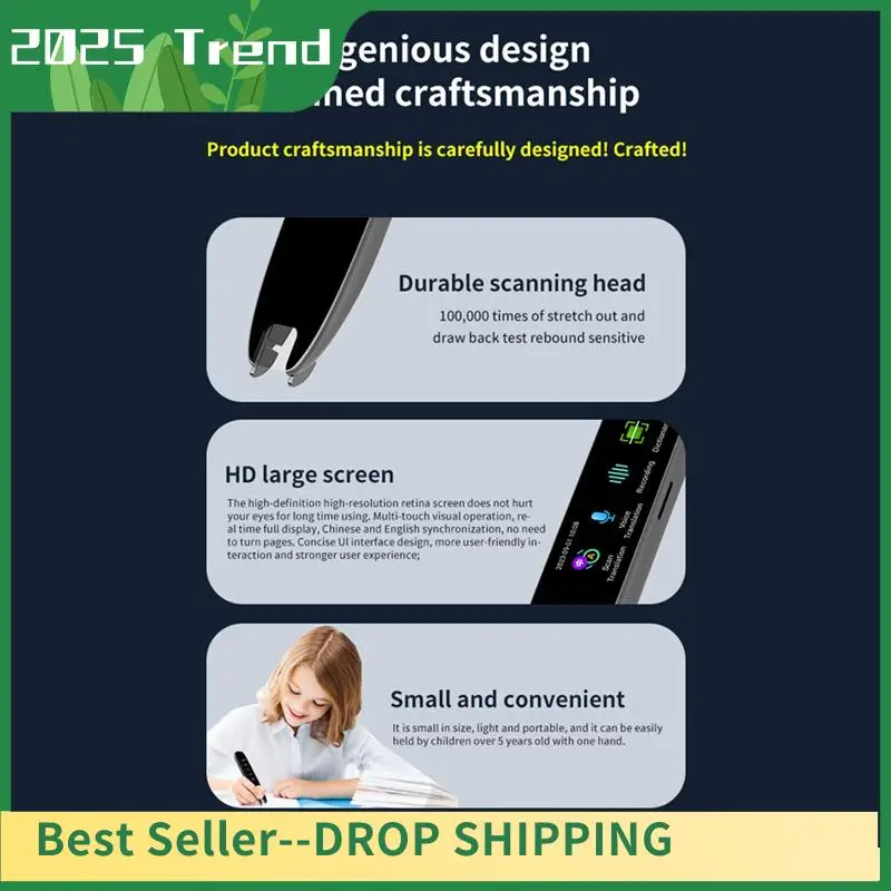 

Top Deals Scan Translation Pen Real Time Language Translator Smart Offline Translation 112 Languages Text Scanning