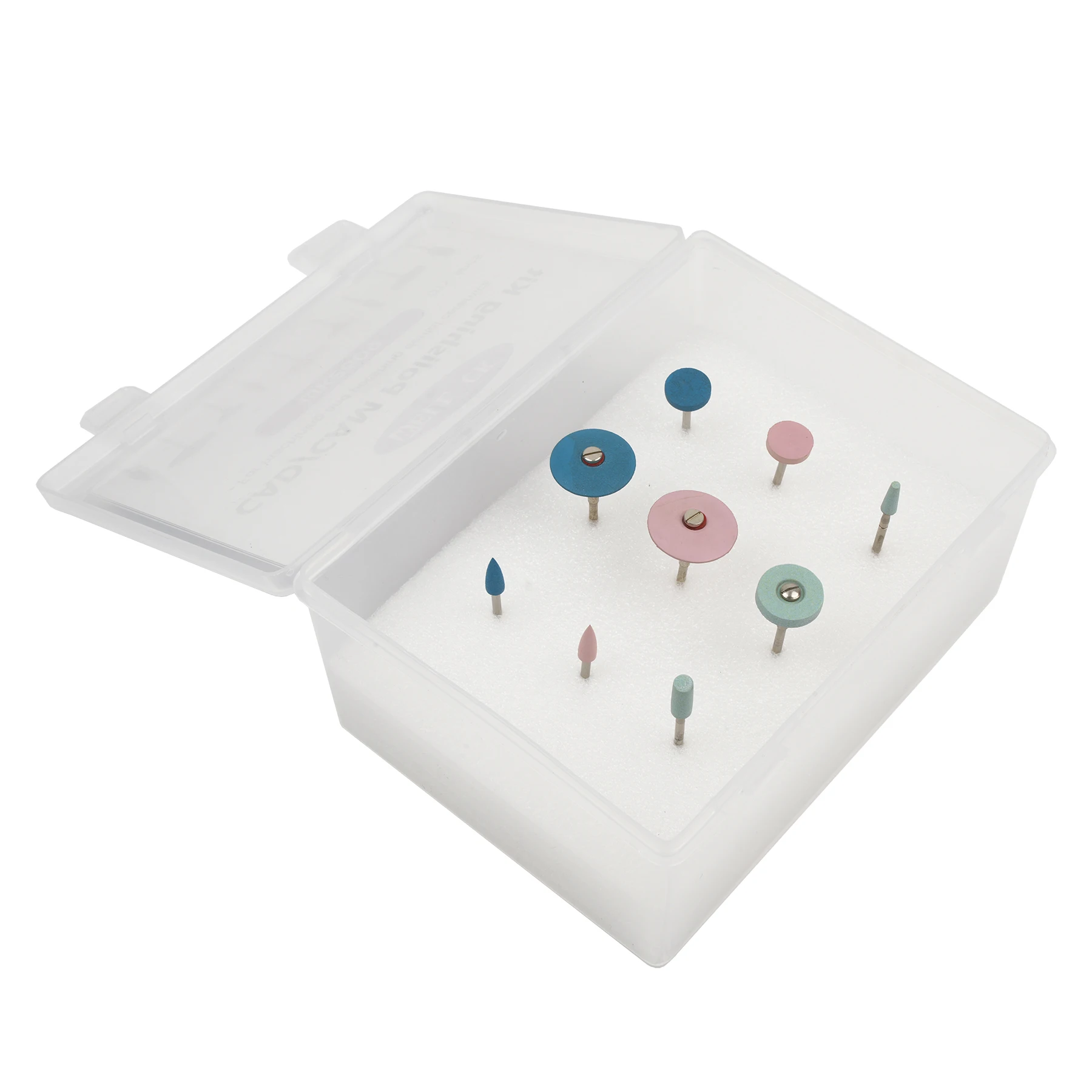 

9pcs/Set TOMENTY Dental Lab HP Polishing Kit WK2609 CAD/CAM Polishing Kit for Grinding Ceramics Porcelain Low Speed Polisher