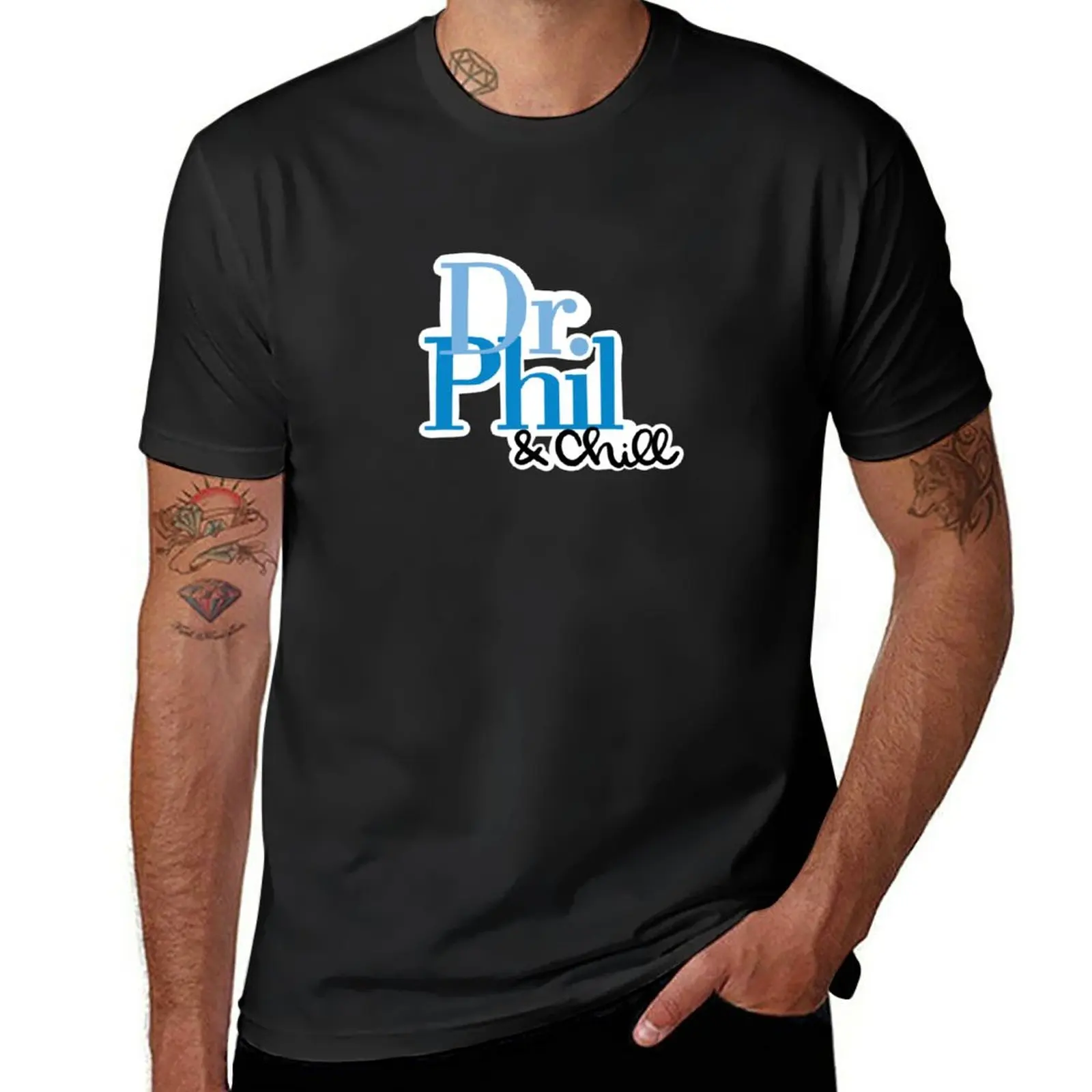 

New Dr. Phil and Chill T-Shirt animal print shirt for boys quick drying t-shirt aesthetic clothes mens clothes