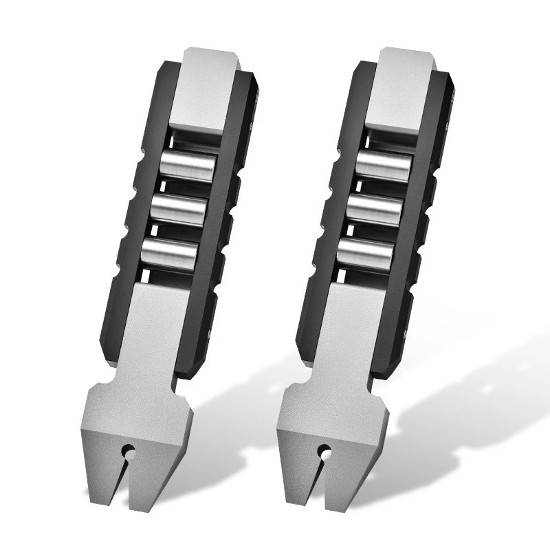 Outdoor Portable Titanium, Multifunctional Mini Bottle Opener with Back Clip Roller