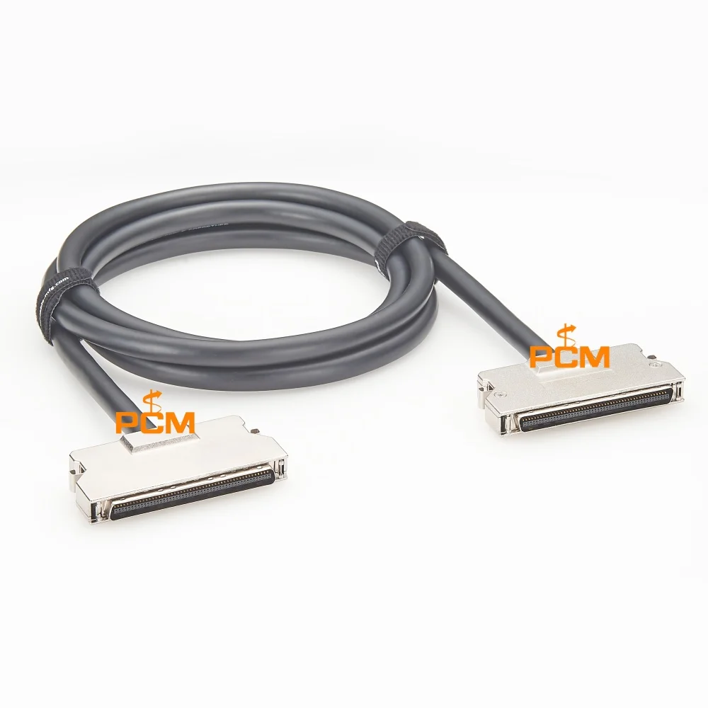 100 Pin MDR SCSI Cable Assembly High Speed Shielded Data Cable for Industrial Automation and Machine Vision