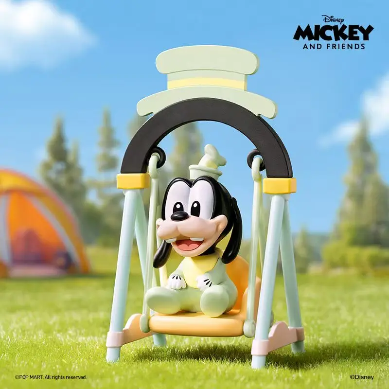 POPMART Disney Mickey and Friends Swing Serise Blind Box Figures Collectible Toys Desktop Decoration Birthday Gifts