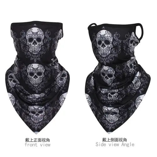 Multi-function Motorcycle Face Scarf Skull Masks Cycling Neck Gaiter Cover Mesh Tube Sport Sunscreen Men Women Bandana Balaclava - Image 12