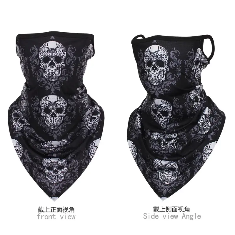 Multi-function Motorcycle Face Scarf Skull Masks Cycling Neck Gaiter Cover Mesh Tube Sport Sunscreen Men Women Bandana Balaclava - Image 12