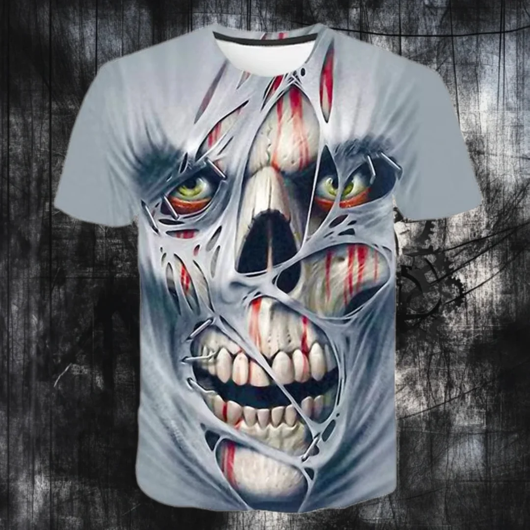 New 3D printed T-shirt for summer outdoor men's and women's fashion casual loose short sleeved sports round neck T-shirt top - Image 2