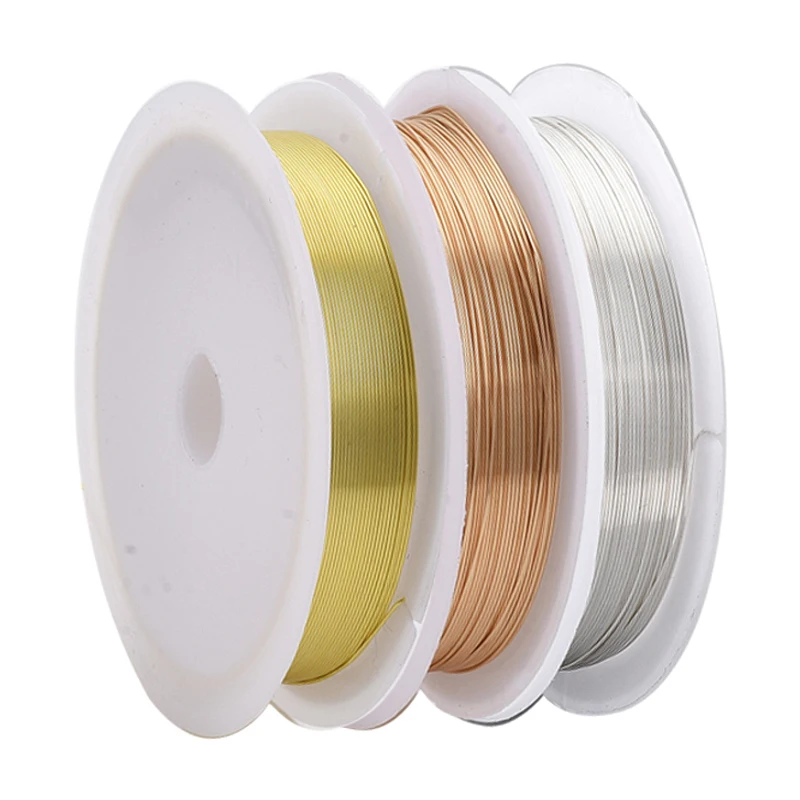 3 Rolls Of DIY Jewelry Accessories, Copper Wire For Jewelry, Handmade Antique Material Shaping Line, Color-Preserving Copper Wir