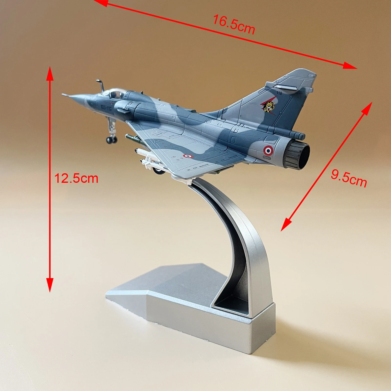 1/100 Scale Alloy Diecast Airplane Model with Stand Metal Plane for Display Shelf Decoration