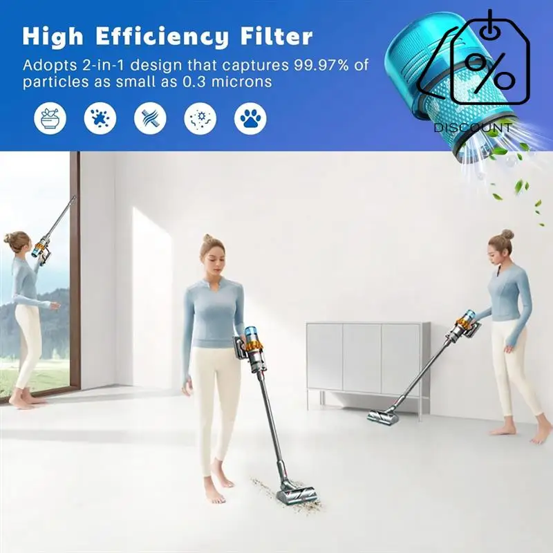 V15 Vacuum Filters Replacement For Dysonv15 V11 SV14, For Dyson-V15 V11 Torque Drive V11 Animal Part 970013-02-Y48A