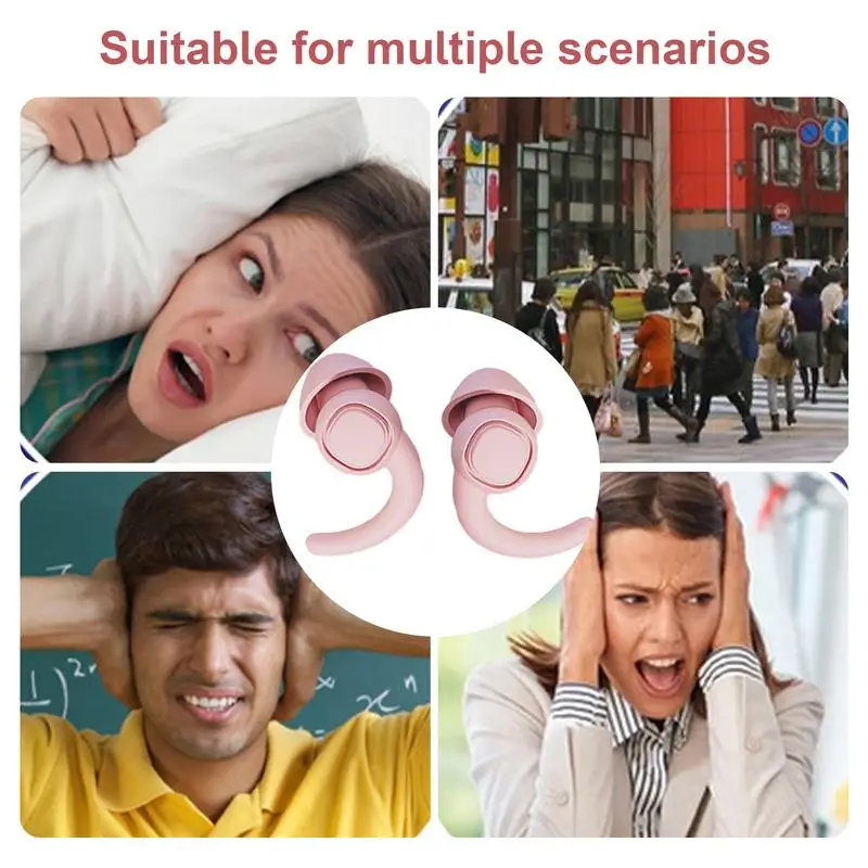 Hearing Protection Ear Plugs Reusable Ear Plugs For Sleeping Calm Ear Plugs With Mini Storage Box Hearing Protection For Snoring