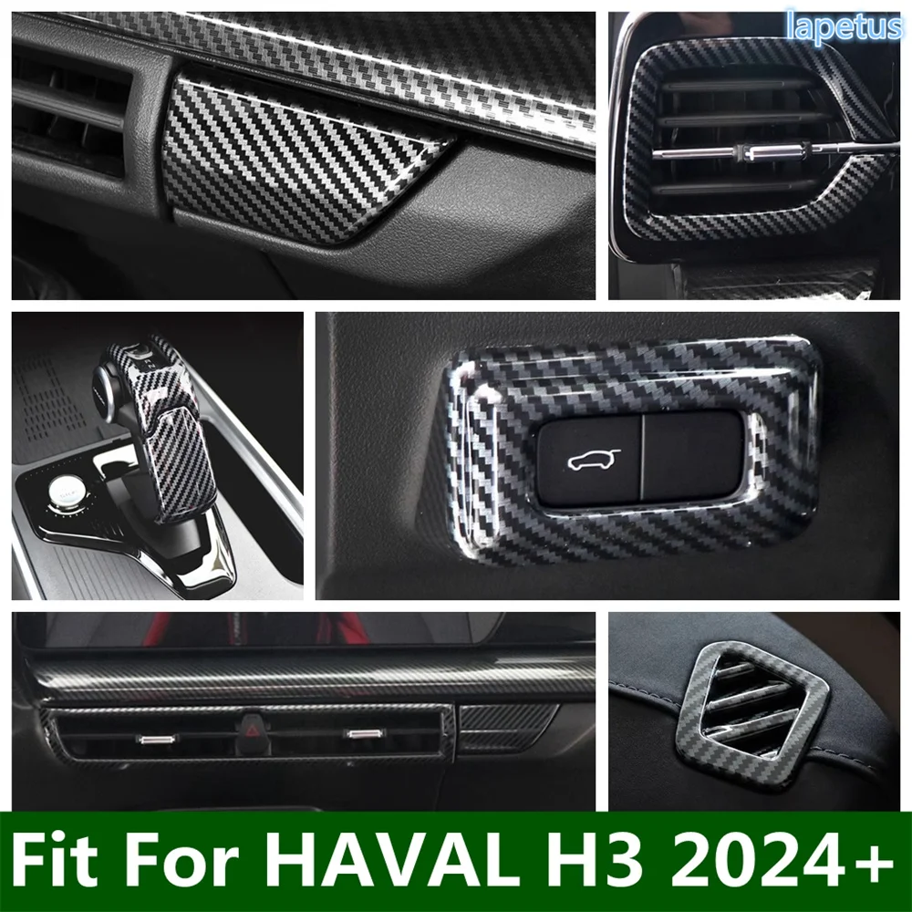 Car Glove Storage Box Gear Shifter Head Tailgate Switch Air Conditioning Vent AC Outlet Cover Trim Fit For HAVAL H3 2024 2025