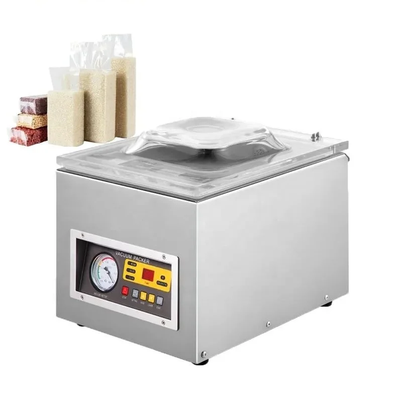 Vacuum Packing Machine Commercial Plastic Bag Sealer for Kitchen Food Business Production Storage Sealing Machine