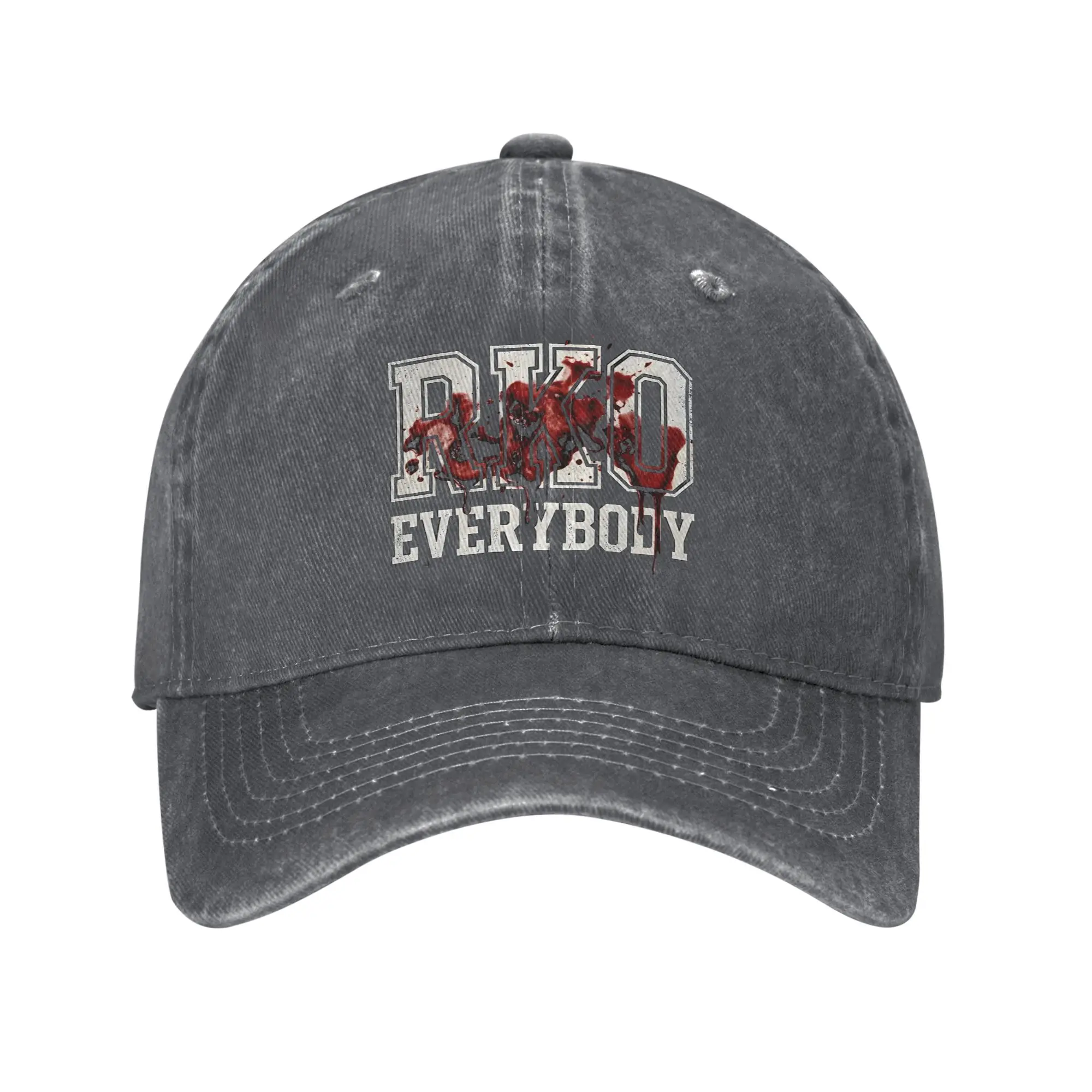 Blood RKO Everybody  Unisex Style Baseball Cap Wrestling Distressed Cotton Hat Classic Outdoor Golf Adjustable Fit Sun Cap