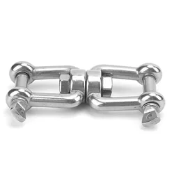 Anchor Jaw Anchor Swivel Boat Accessories Swivel Shackle Universal 316 Stainless Steel Rolling Chain Marine Device Fit for Ships