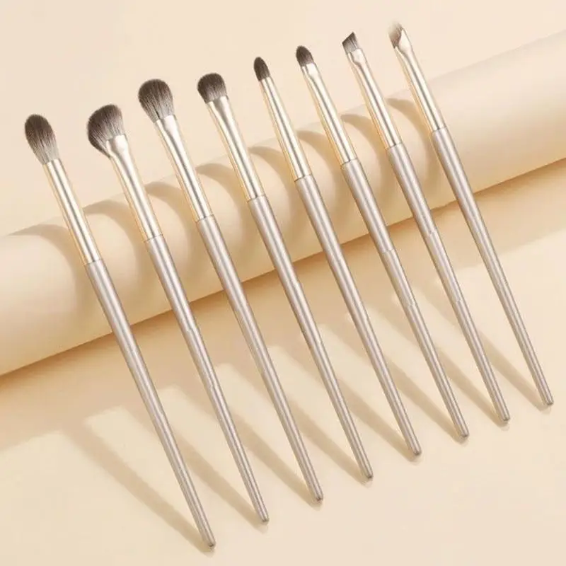 8pcs Eye Makeup Brushes Set Detail Eyeshadow Brush Makeup Brush Ultra Soft Eyeshadow Eyeliner Makeup Tool