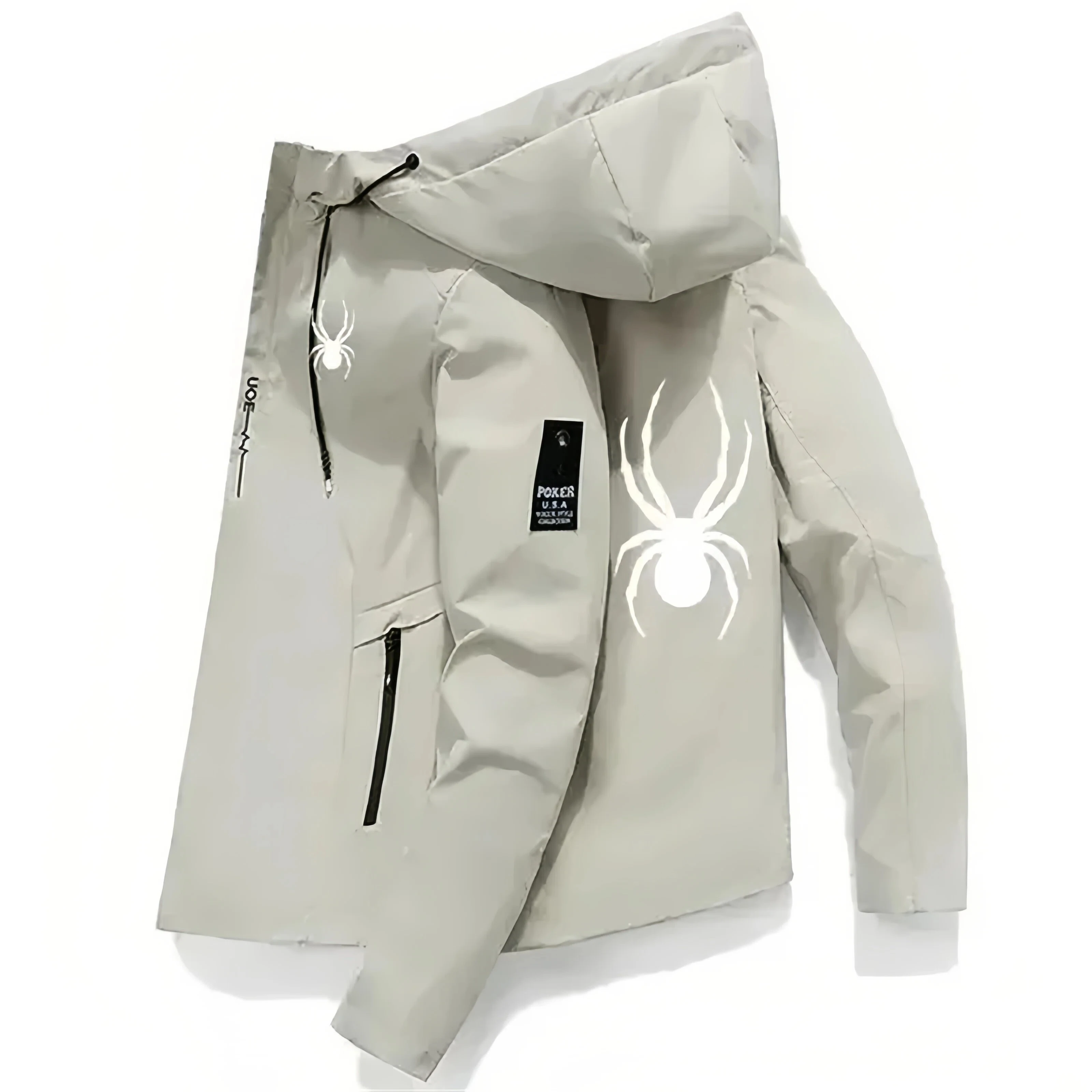 

Men's Windproof Hooded Sports Jacket Korean Style High-Quality Outdoor Training Windbreaker Casual Streetwear Running Top Waterp