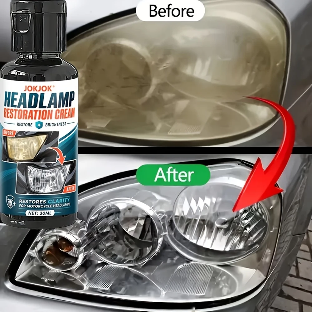 Restore Yellowed Headlights - Remove Oxidation, Foggy Lens And Aging Marks, Bring Back Original Clarity for Cars And Motorcycles