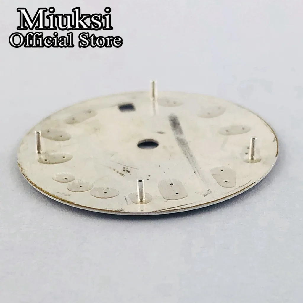 Miuksi 29.2mm silver/blue/black sterile watch dial fit NH35 ETA2824 2836 Miyota 8205 8215 821A Mingzhu DG2813 3804 movement