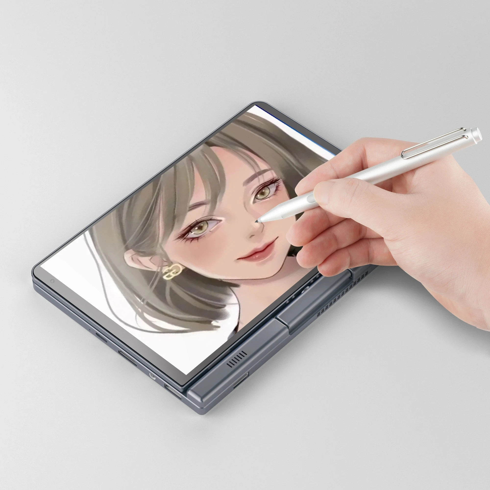 Akpad Gaming Mini Laptop Intel Alder Meer N100 4 Core 8 Inch Touchscreen 12G Ddr5 Windows 11 Notebook Tablet Pc 2 In 1 Wifi6