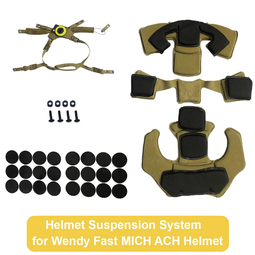 Memory Foam Tactical Pad Replacement Airsoft Helmet Pads Cushion Accessories Protective Mat for ACH MICH Team Wendy Helmets