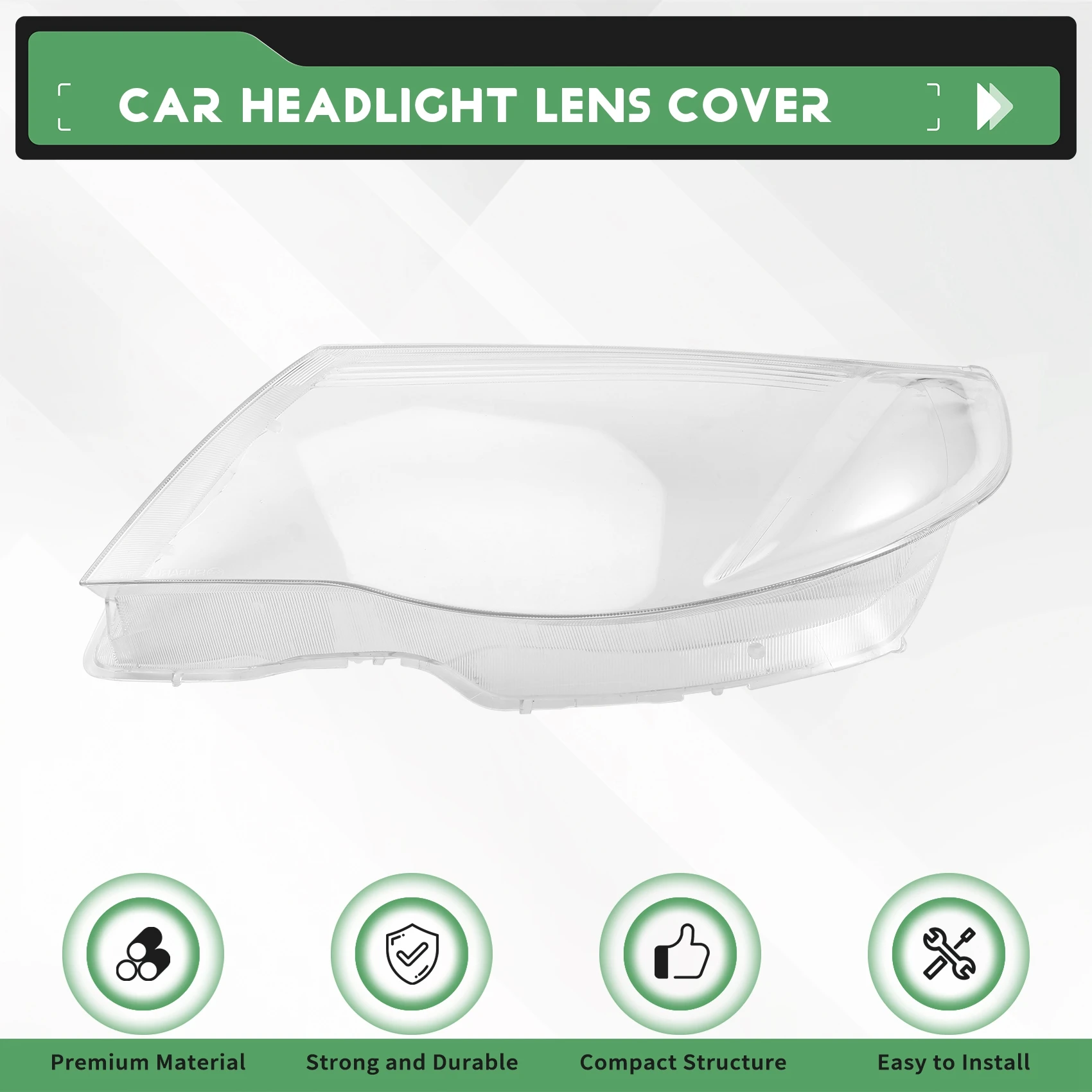 -BOFF couvercle de phare avant de voiture couvercle de phare d'abat-jour Transparent pour Subaru Forester 2009-2013