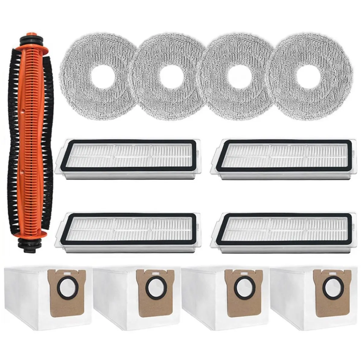 

Запчасти ABKB для роботов-пылесосов 5 / OV31GL, Robot Vacuum 5 Pro / OV21GL: основная щетка Tricut, фильтр, тряпка для влажной уборки, мешок для сбора пыли.