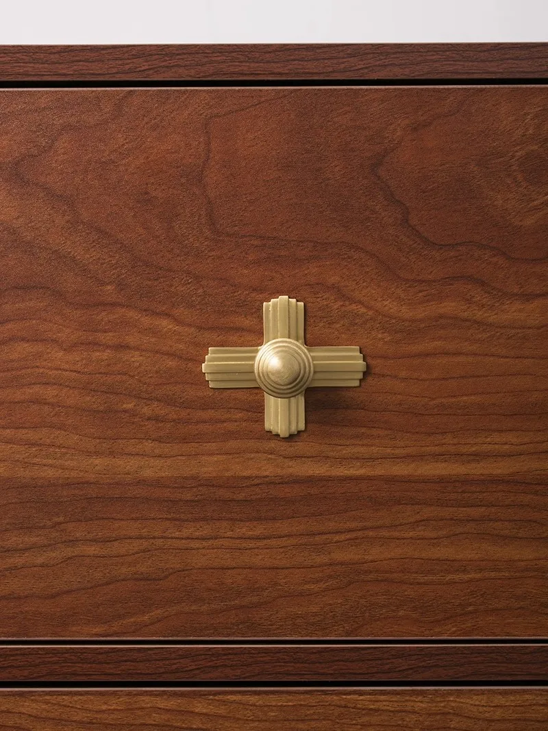 Bright Gold Solid Brass Furniture Handles Drawer Knobs with Backplate Kitchen Cabinet Cupboard Pulls Creative Copper Handle