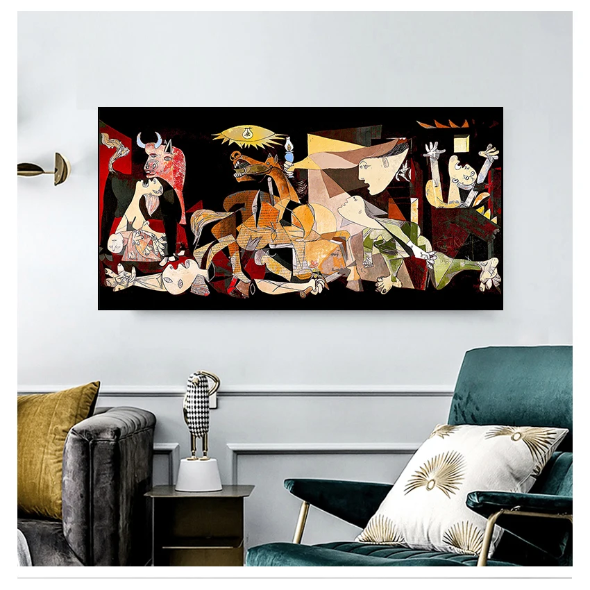 Painting Reproductions on The Wall Posters and Prints Decorative Picture for Living Room Famous Picasso Guernica Art Canvas