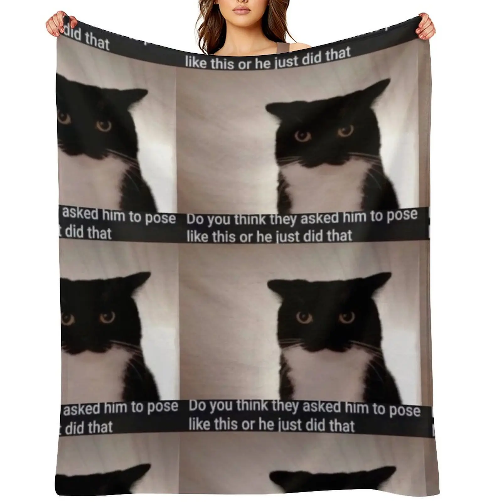 

Unico Uni funny cat that is so ears Throw Blanket Plaid Heavy Summer Beddings Thermals For Travel Blankets