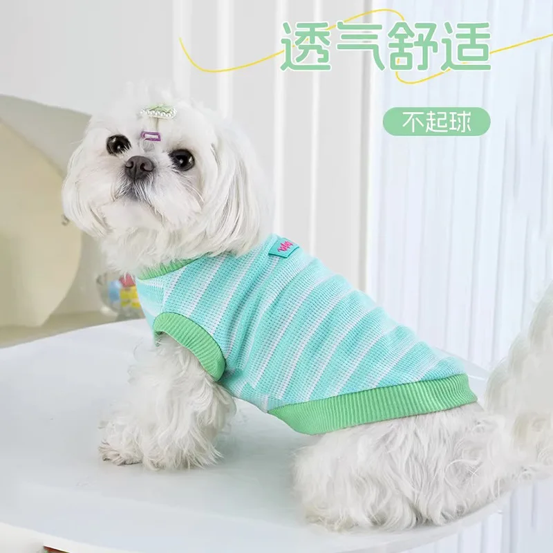 Chaleco a rayas para mascotas: ropa fresca gatos y perros - imagen 5